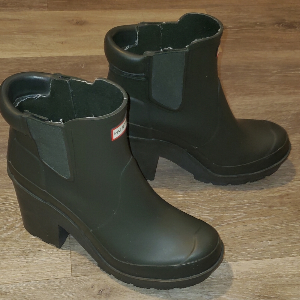 Hunter Block Heel Boots